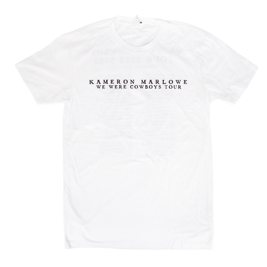 We Were Cowboys Tour Tee - White
