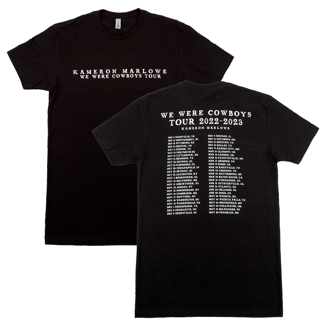 We Were Cowboys Tour Tee - Black