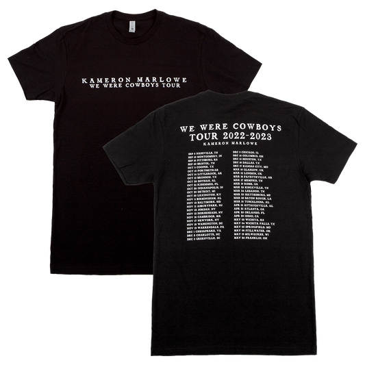 We Were Cowboys Tour Tee - Black