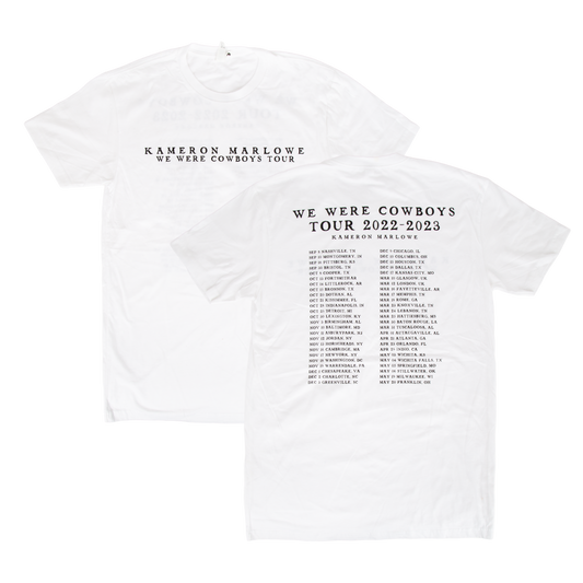 We Were Cowboys Tour Tee - White