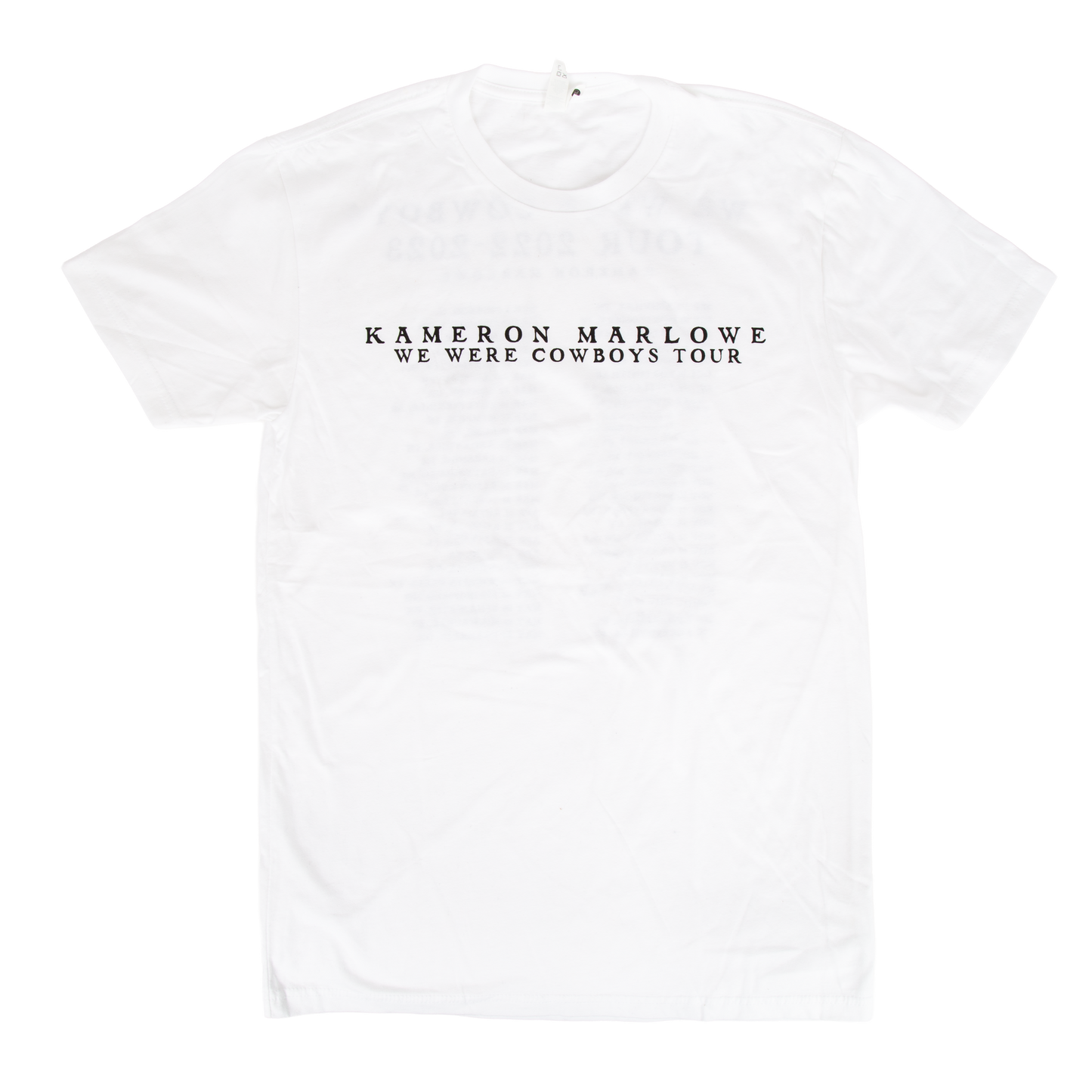 We Were Cowboys Tour Tee - White